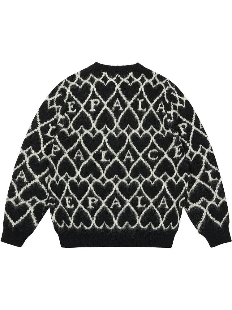 Топ Palace Hairy Heart Knit — изображение 2 из 2, черный