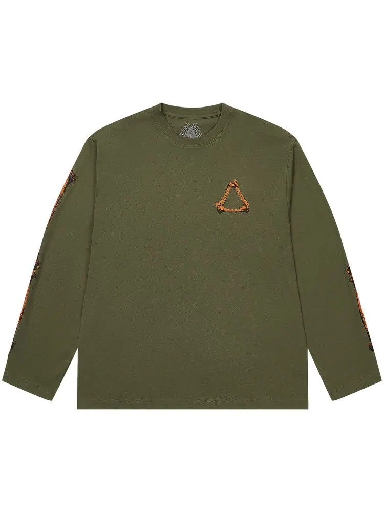 Лонгслив Palace Tri-Bone Long-Sleeve — изображение 1 из 2, глубокий зеленый