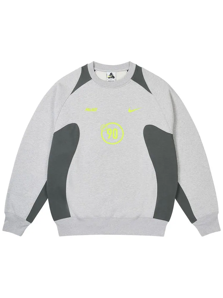 Толстовка Palace x Nike Total P90 Crew — изображение 1 из 2, серый