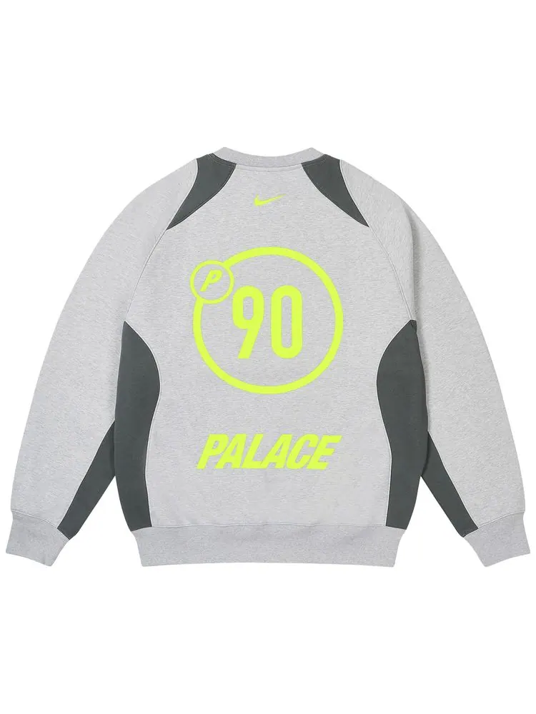 Толстовка Palace x Nike Total P90 Crew — изображение 2 из 2, серый