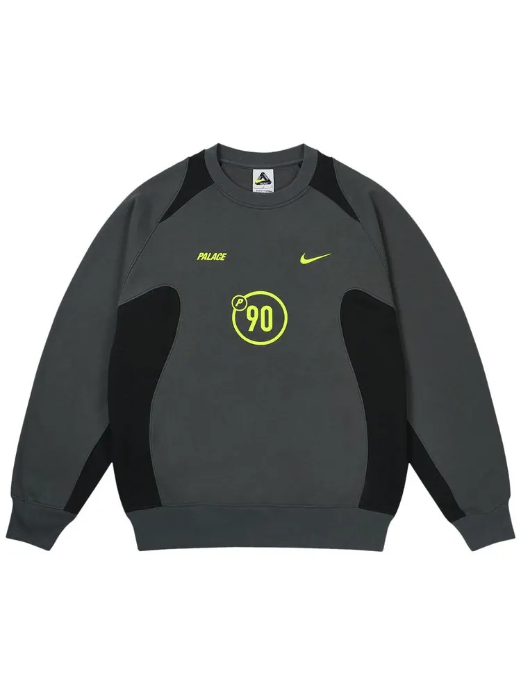 Толстовка Palace x Nike Total P90 Crew — изображение 1 из 2, серый