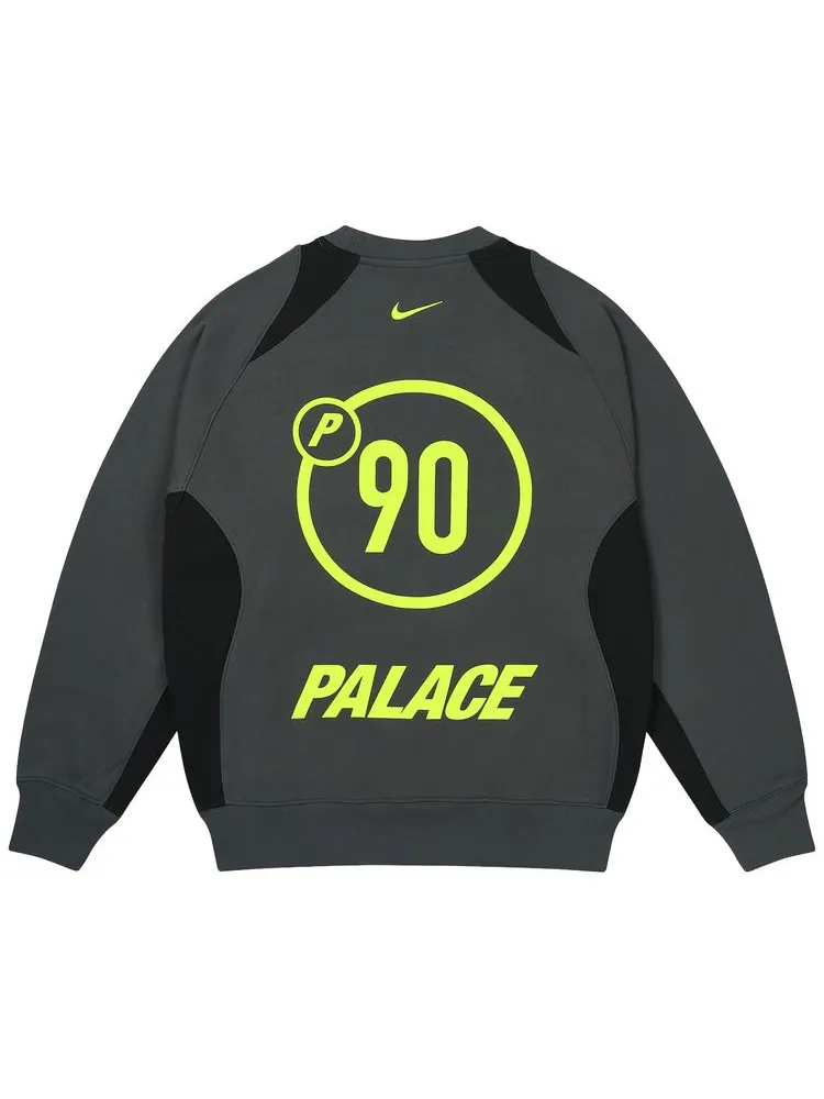 Толстовка Palace x Nike Total P90 Crew — изображение 2 из 2, серый