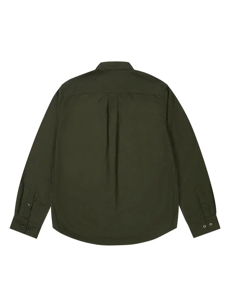 Рубашка Palace Classic Oxford Shirt — изображение 2 из 2, оливковый