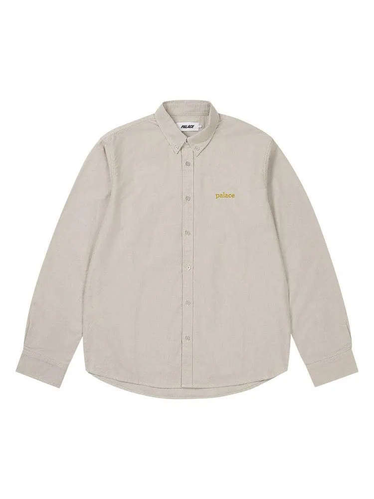 Рубашка Palace Classic Oxford Shirt — изображение 1 из 2, серый