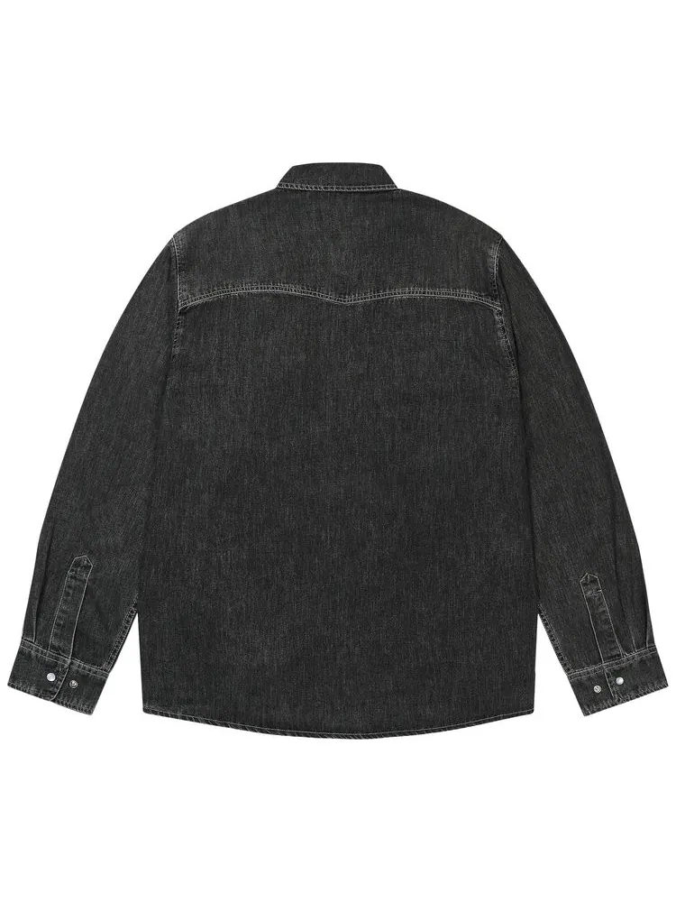 Рубашка Palace Denim Western Over Shirt — изображение 2 из 2, черный