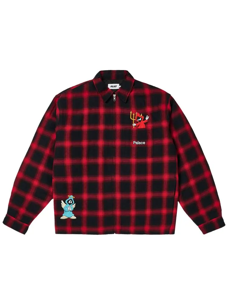 Рубашка на молнии Palace — изображение 1 из 2, красный
