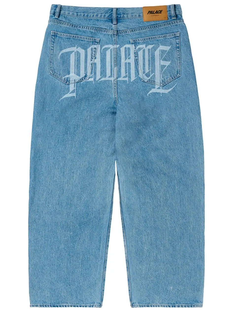 Джинсы Palace P90 Baggy Script Jean — изображение 2 из 2, синий