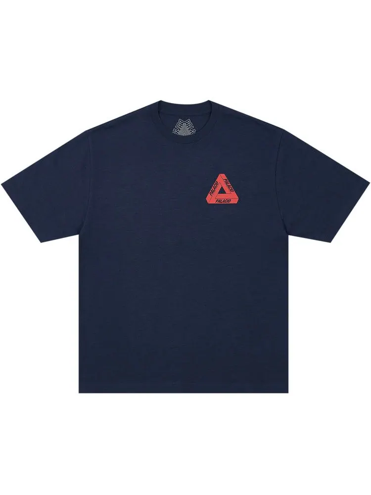 Футболка Palace Tri Lingual T-Shirt — изображение 1 из 2, темно-синий