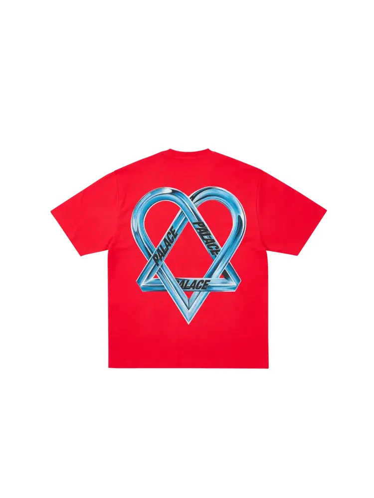 Футболка Palace Tri-Gram T-Shirt — изображение 2 из 2, красный