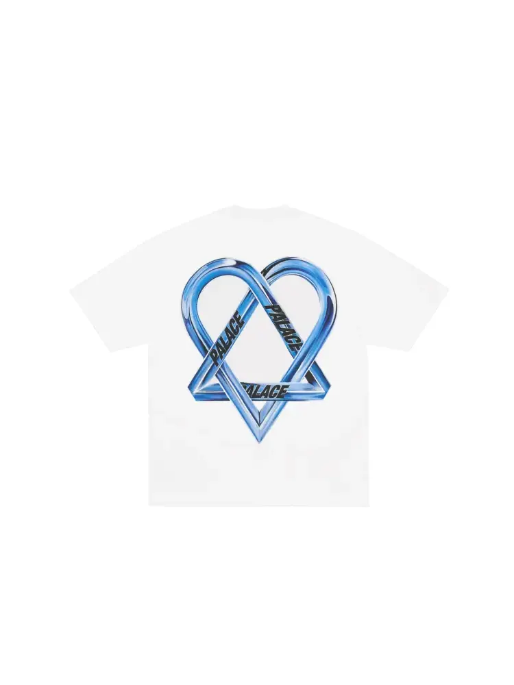 Футболка Palace Tri-Gram T-Shirt — изображение 2 из 2, белый