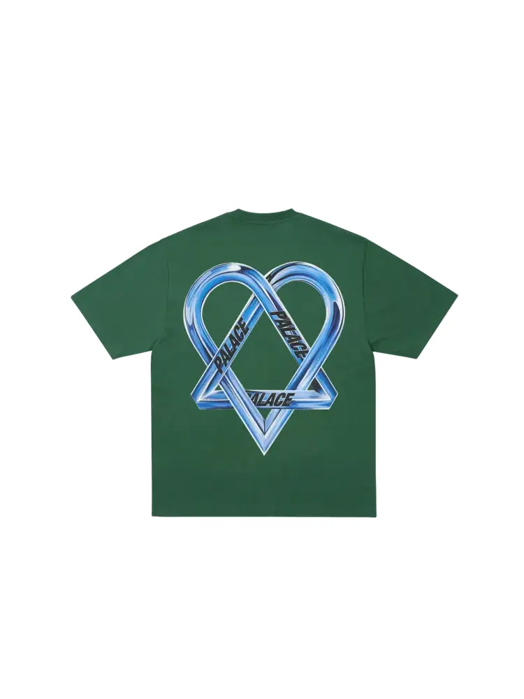 Футболка Palace Tri-Gram T-Shirt — изображение 2 из 2, зеленый