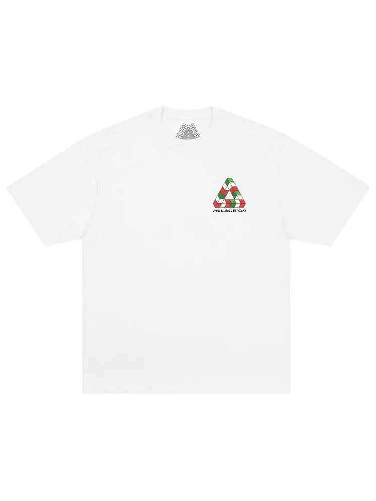 Футболка Palace 9 Tri-Ferg белого цвета — изображение 1 из 2, белый