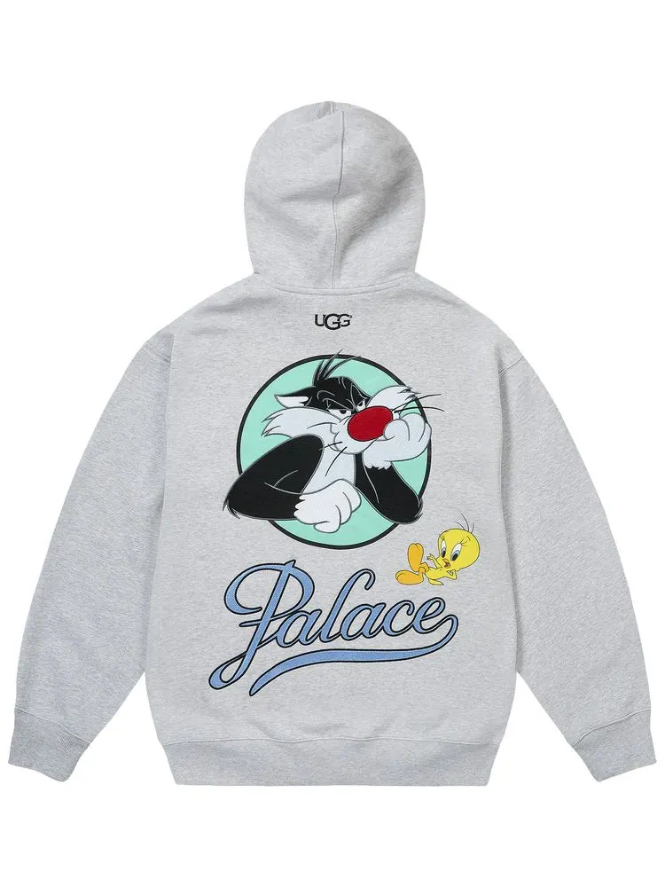 Толстовка Palace x UGG Looney Tunes Hood — изображение 2 из 2, серый