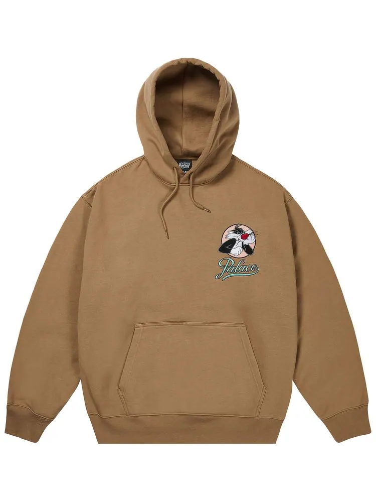 Толстовка Palace x UGG Looney Tunes Hood — изображение 1 из 2, коричневый