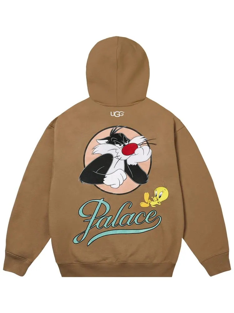 Толстовка Palace x UGG Looney Tunes Hood — изображение 2 из 2, коричневый