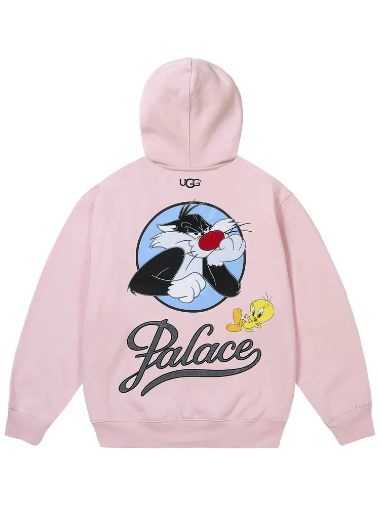 Толстовка Palace x UGG Looney Tunes Hood — изображение 2 из 2, розовый