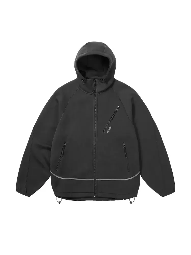 Спортивный капюшон на молнии Palace Sporty — изображение 1 из 2, черный