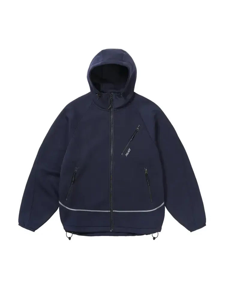 Спортивный капюшон на молнии Palace Sporty 'Глубокий морской синий' — изображение 1 из 2