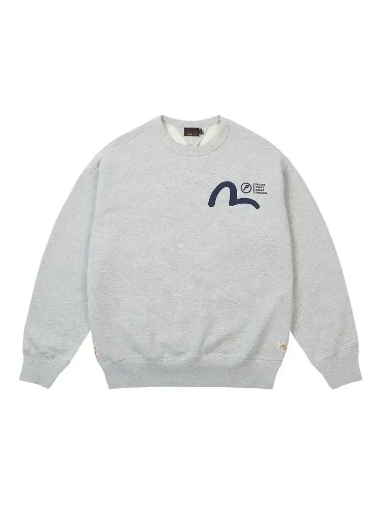 Кроссовки Palace x Evisu Crew 'Grey Marl' — изображение 1 из 2, серый