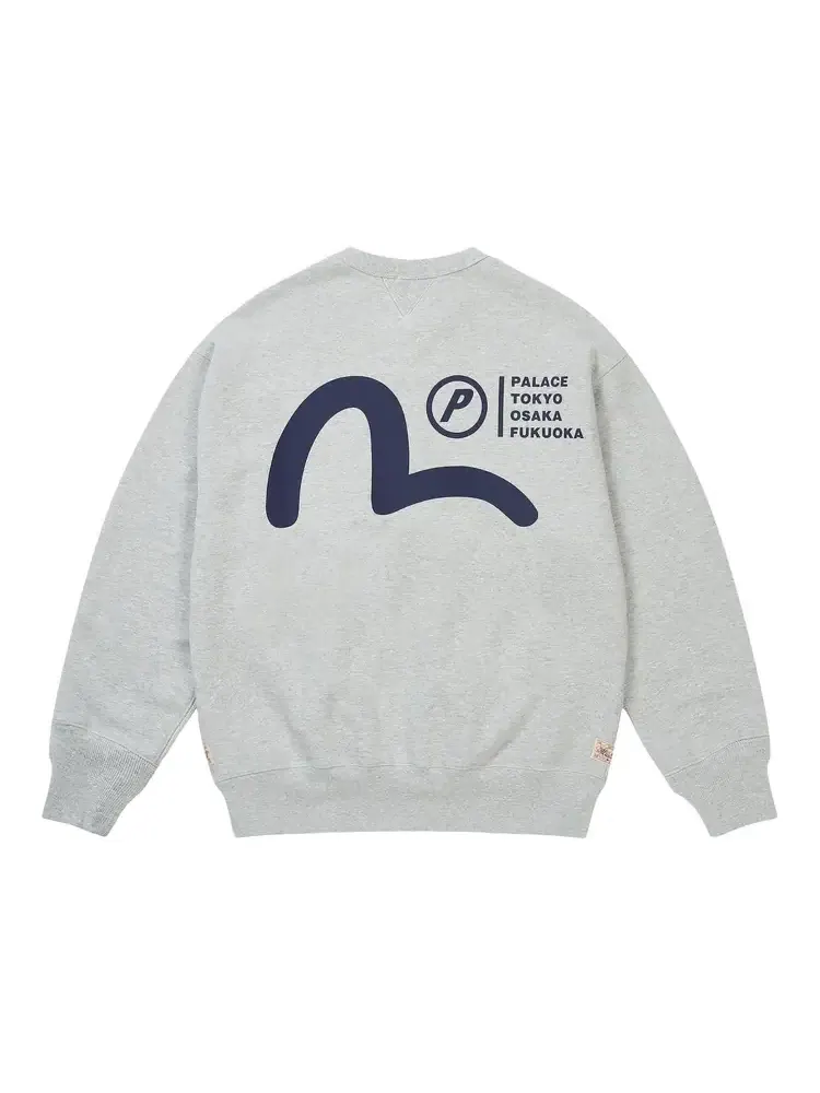 Кроссовки Palace x Evisu Crew 'Grey Marl' — изображение 2 из 2, серый