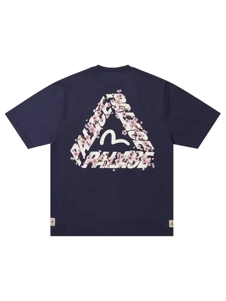Футболка Palace x Evisu Heavy Wash 'Navy' — изображение 2 из 2, синий
