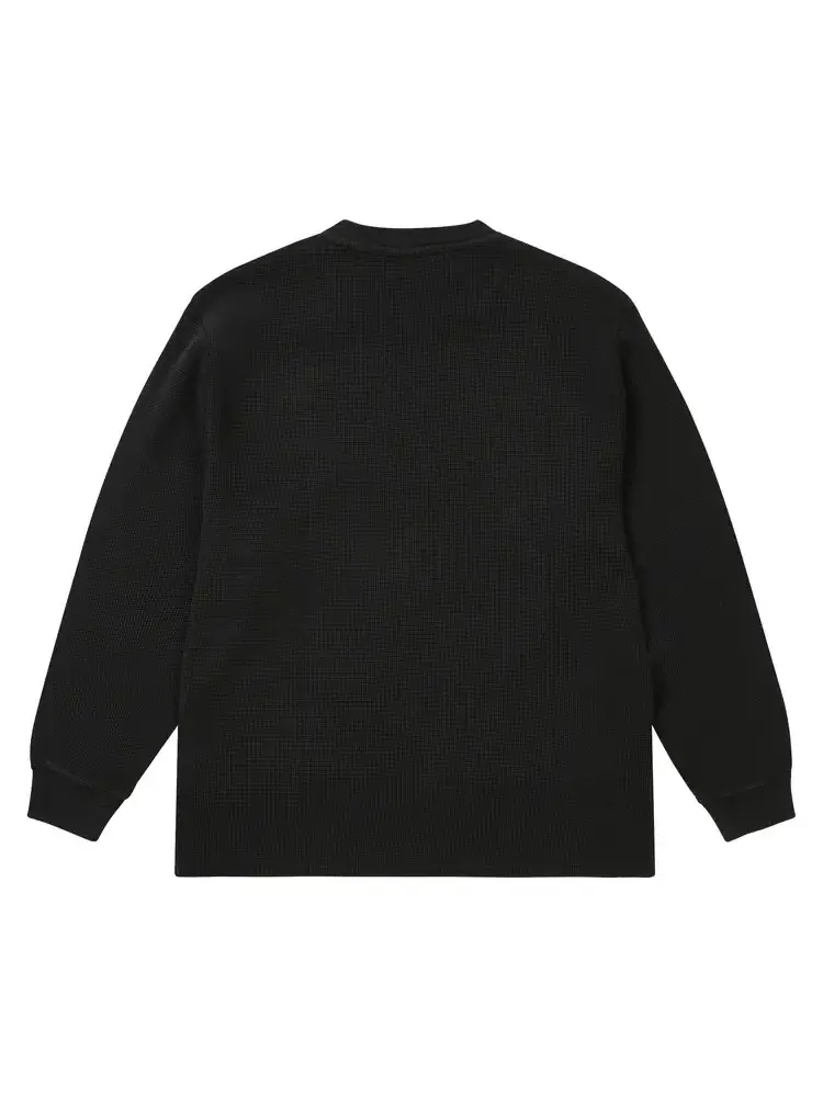 Футболка с длинным рукавом Palace x Schott Waffle — изображение 2 из 2, черный