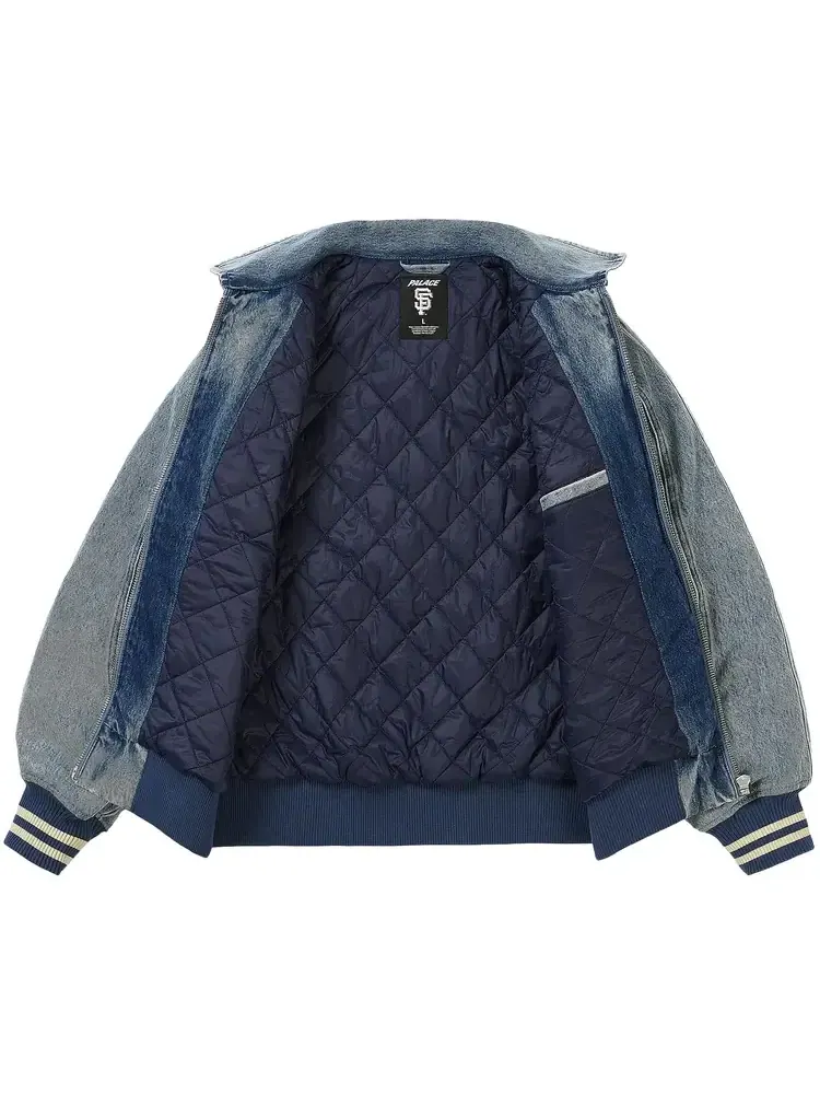 Джинсовая куртка Palace x San Francisco Giants в стиле Varsity, цвет «Stone Wash» — изображение 2 из 3