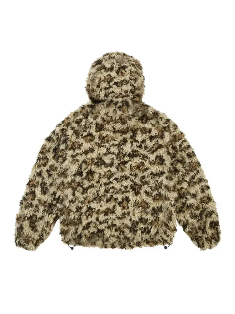 Флисовая куртка Palace Furry Fleece Jacket 'Leopard' — изображение 2 из 2, желтый
