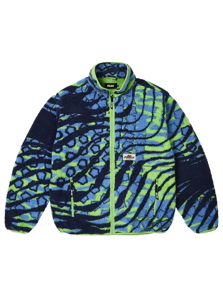 Флисовая куртка Palace Indoor Funnel Fleece 'Space Ramble' — изображение 1 из 3, синий