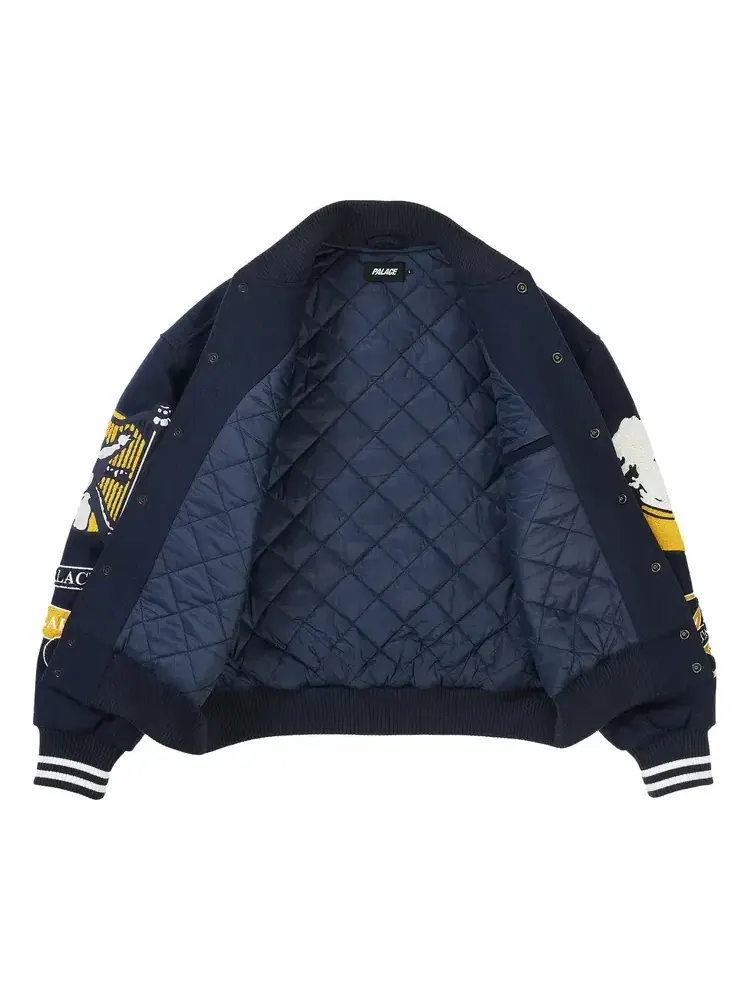 Куртка-бомбер Palace Wolfgang Varsity Jacket — изображение 2 из 3, синий