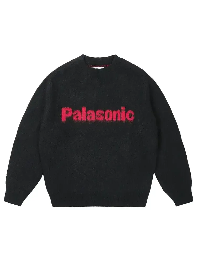 Вязаная футболка Palace Palasonic Knit Crew 'Black' — изображение 1 из 1, черный