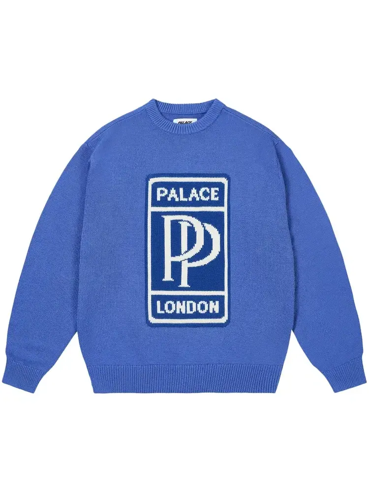 Вязаный свитер Palace Pp — изображение 1 из 1, синий