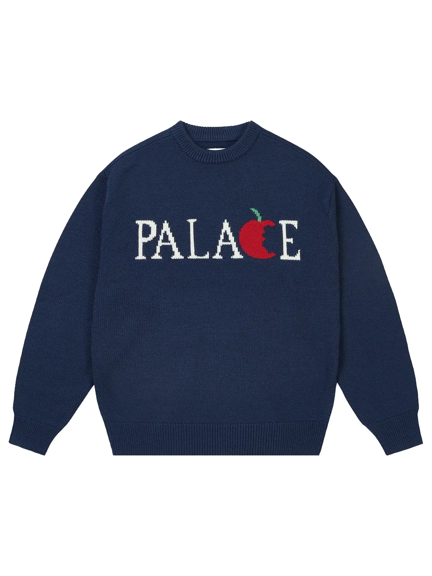Вязаный свитер Palace Big Apple — изображение 1 из 1, темно-синий
