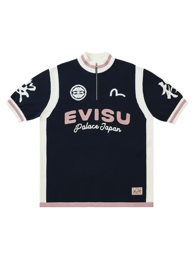 Вязаный велосипед Palace x Evisu Cycle Knit 'Navy' — изображение 1 из 2, синий