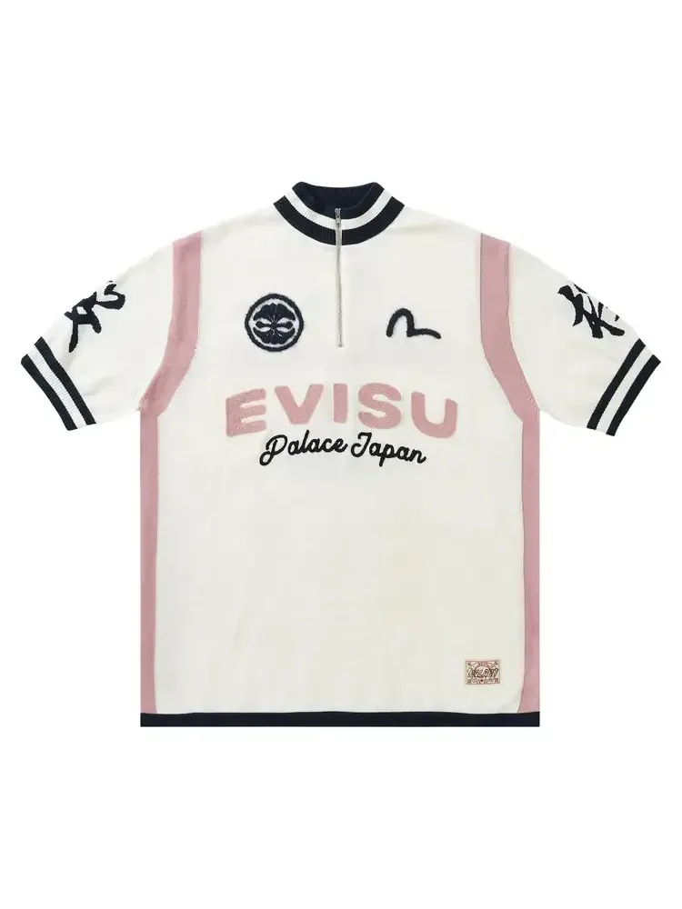 Palace x Evisu Cycle Knit 'Off White' — изображение 1 из 2, белый