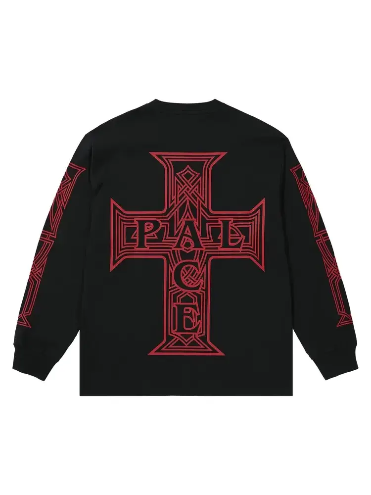 Футболка с длинным рукавом Palace Y So Cross — изображение 2 из 2, черный
