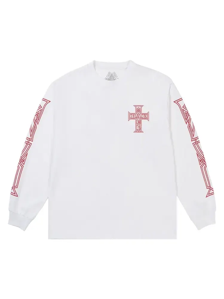 Футболка с длинным рукавом Palace Y So Cross — изображение 1 из 2, белый