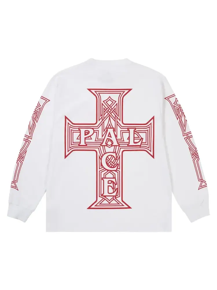 Футболка с длинным рукавом Palace Y So Cross — изображение 2 из 2, белый