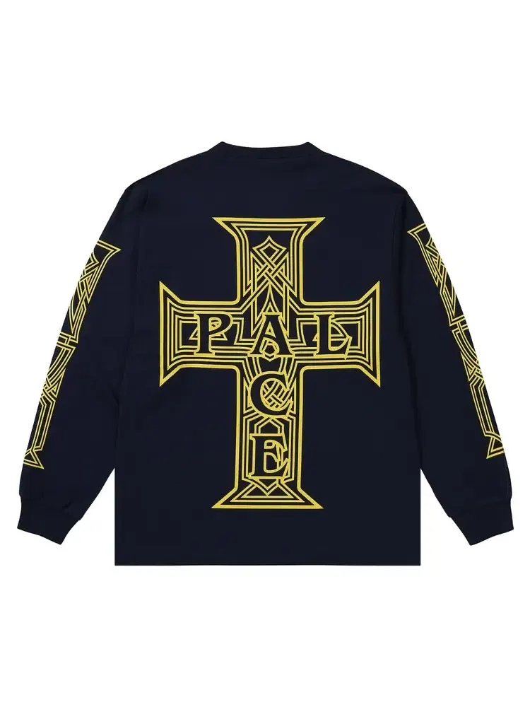 Футболка с длинным рукавом Palace Y So Cross — изображение 2 из 2, синий