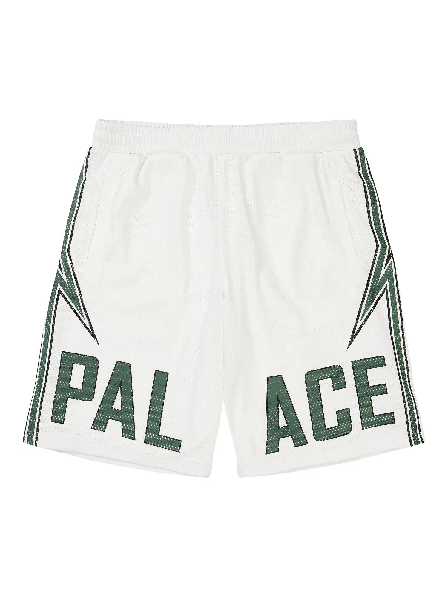 Баскетбольные шорты Palace Lightning — изображение 1 из 2, белый/зеленый