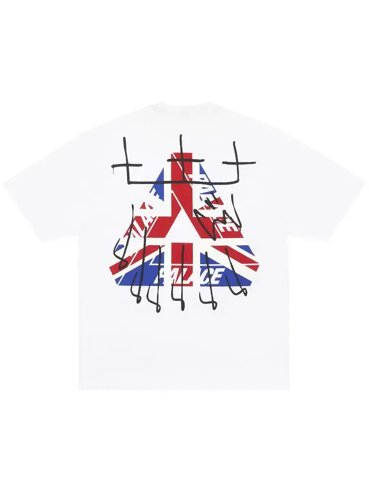 Футболка Palace King Tri T-Shirt 'White' — изображение 2 из 2, белый
