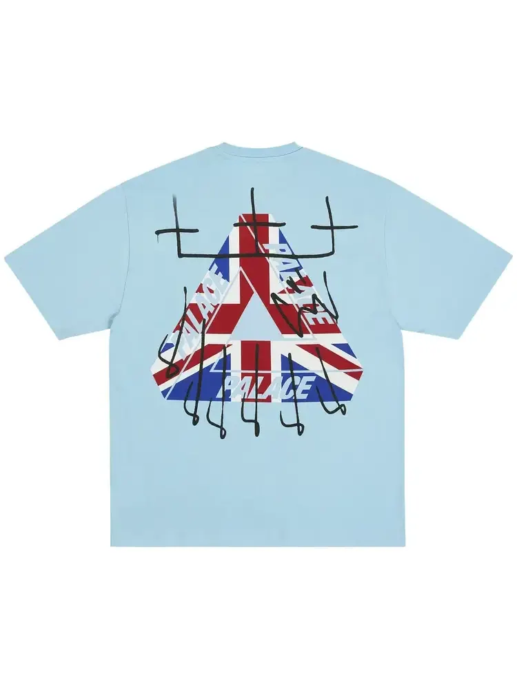 Футболка Palace King Tri T-Shirt 'Skyline Blue' — изображение 2 из 2, синий