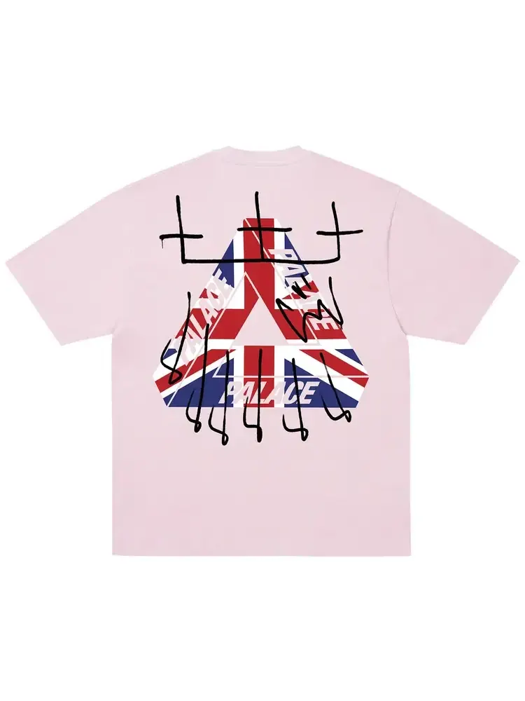 Футболка Palace King Tri T-Shirt 'Sweet Pink' — изображение 2 из 2, розовый