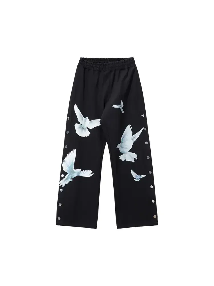 Спортивные брюки свободного кроя 3.PARADIS Freedom Doves — черный