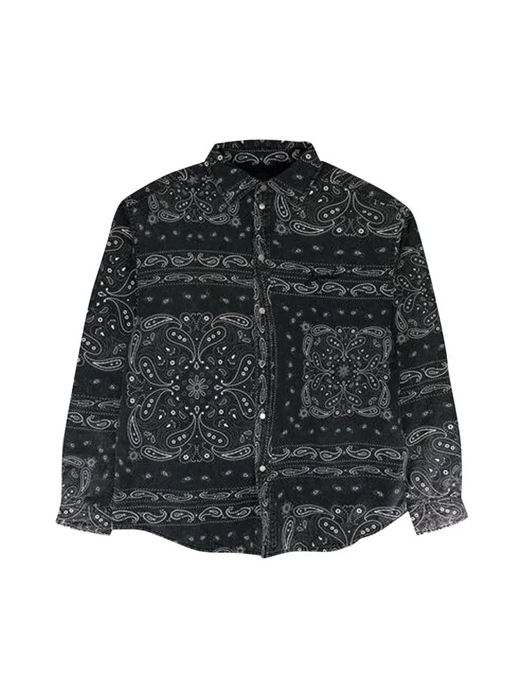 Рубашка PURPLE BRAND Bandana Print Long-Sleeve Shirt
