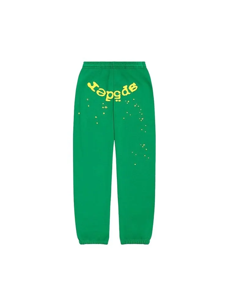 Спортивные брюки Sp5der Star OG Web V2 Sweatpant Slime Green — изображение 1 из 2, зеленый