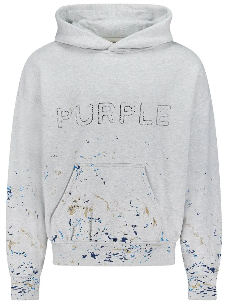 Худи PURPLE BRAND с логотипом в виде брызг краски