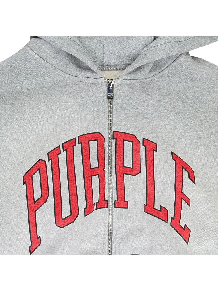 Худи PURPLE BRAND Collegiate Zip Up Hoodie — изображение 3 из 3, ландыш