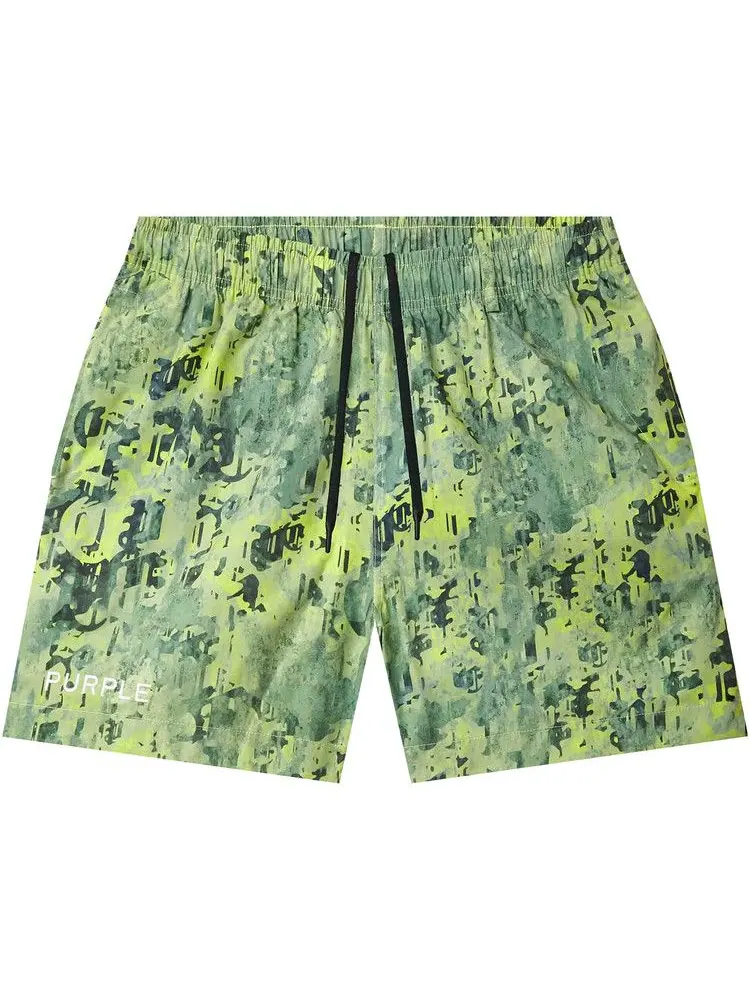 Шорты PURPLE BRAND Worn Gothic Camo Swim Shorts