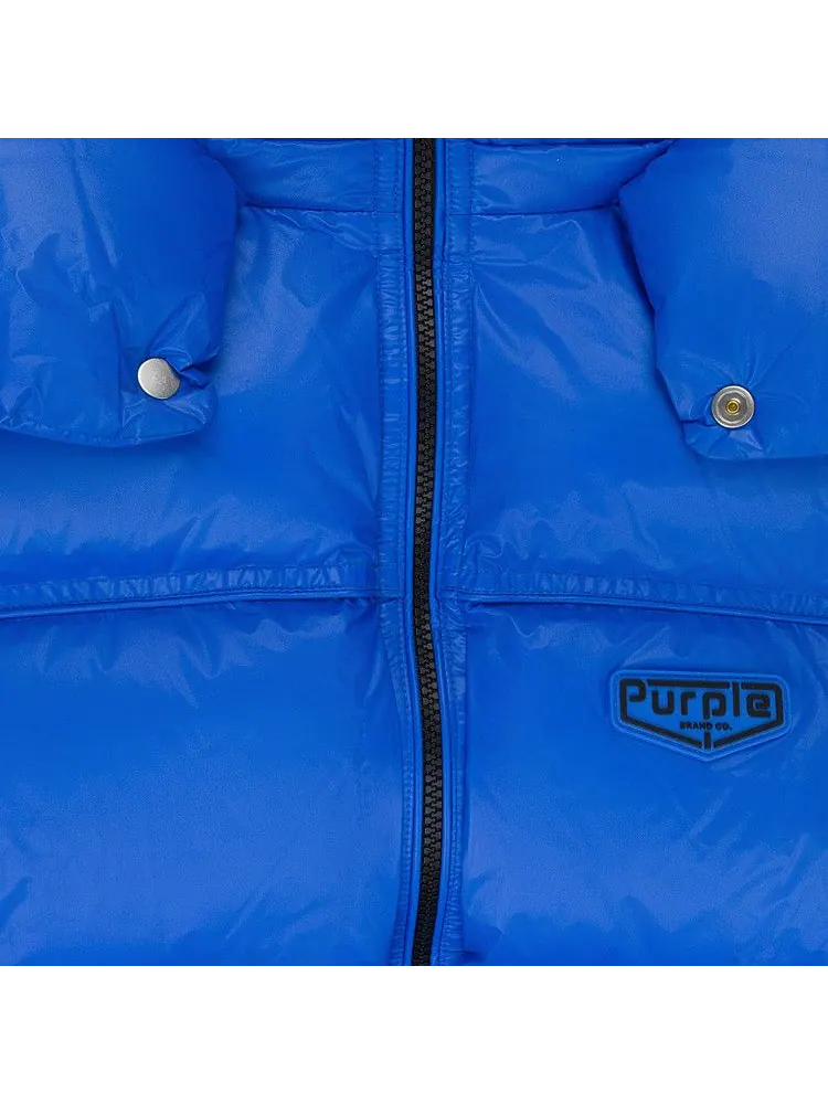 Пуховик PURPLE BRAND Nylon Puffer Vest — изображение 3 из 3, синий